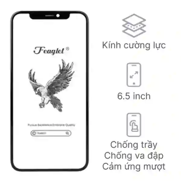 Thay ép kính iPhone Xs Max chính hãng Feaglet
