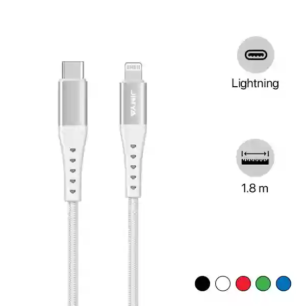 Cáp Type-C to Lightning Jinya Bọc Dù 1.8m