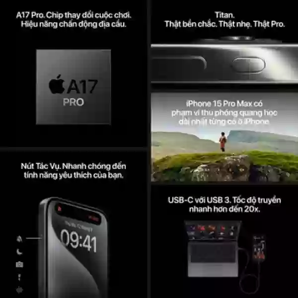 iPhone 15 Pro Max 512GB Like New Chính Hãng